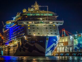 Regal Princess all lit up