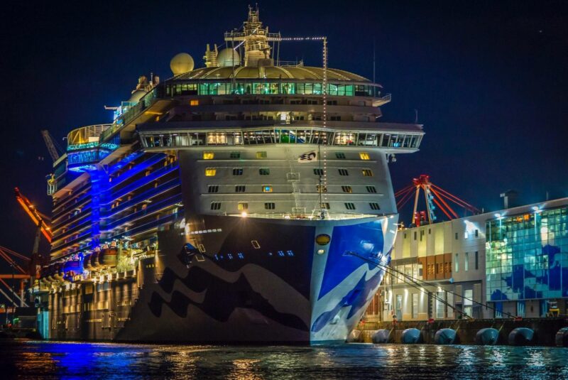 Regal Princess all lit up